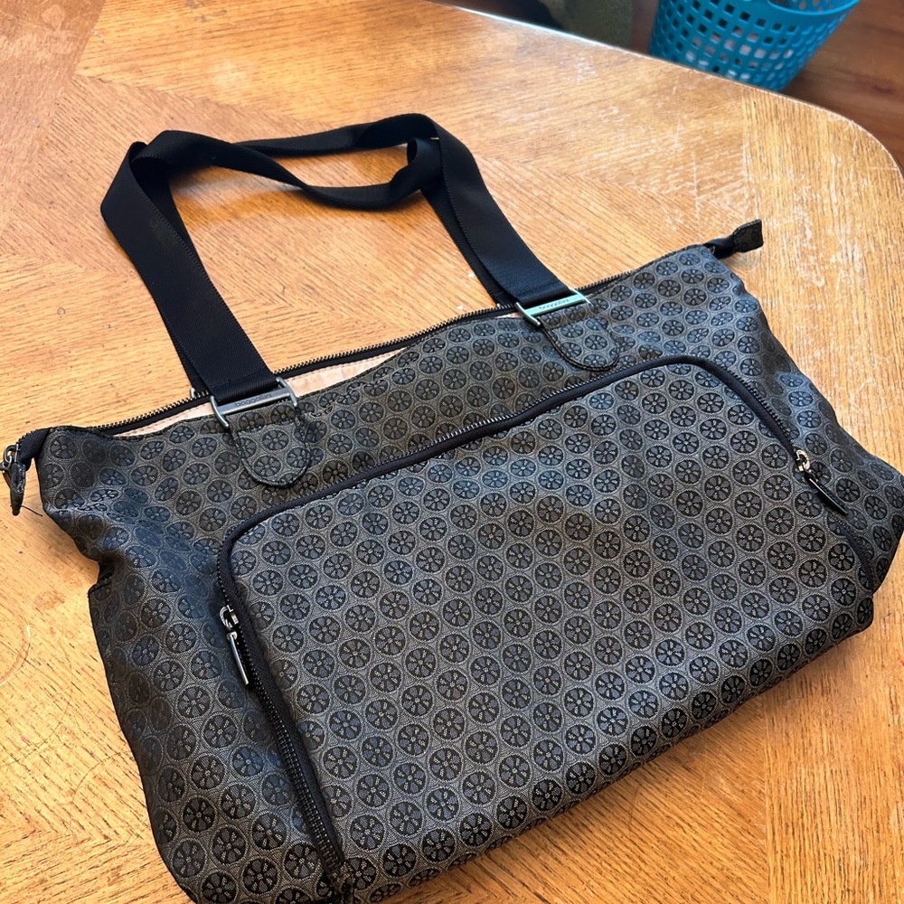 Bagallini - Black Patterned Women's commuter Laptop Bag